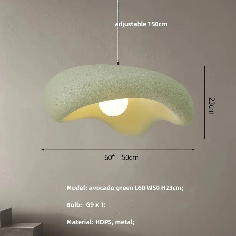 Afralia™ Creamy Style Resin Pendant Light, G9 LED, Dining Room & Kitchen Island Decor