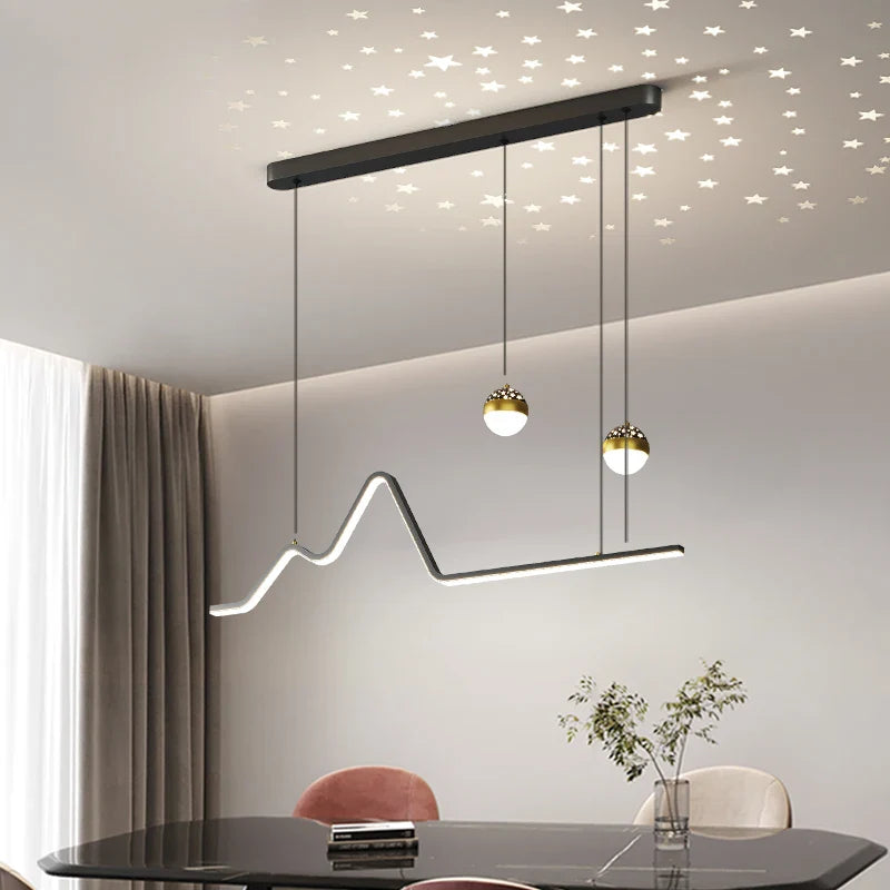 Afralia™ Nordic LED Chandeliers for Dining Room, Living Room, and Bedroom