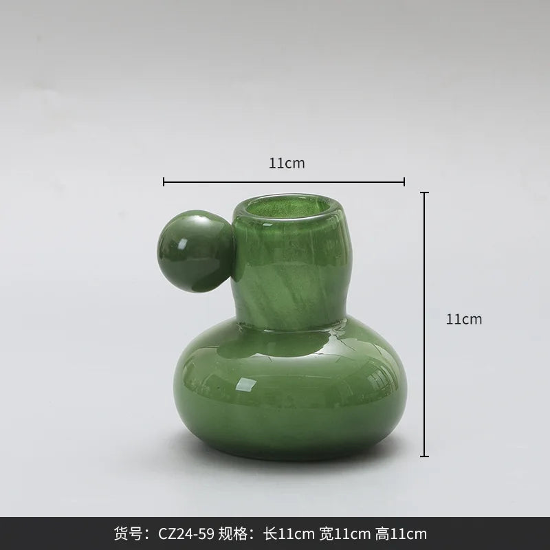 Afralia™ Cute Glass Ball Candle Holder Home Decor Aromatherapy Candelabrum