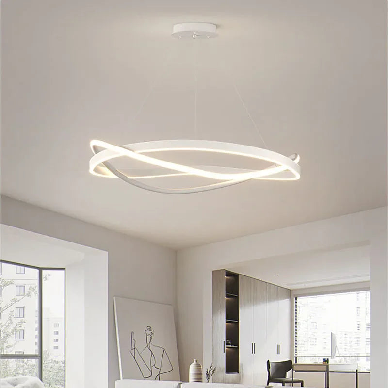 Afralia™ Modern LED Pendant Light - Stylish Hanging Chandelier