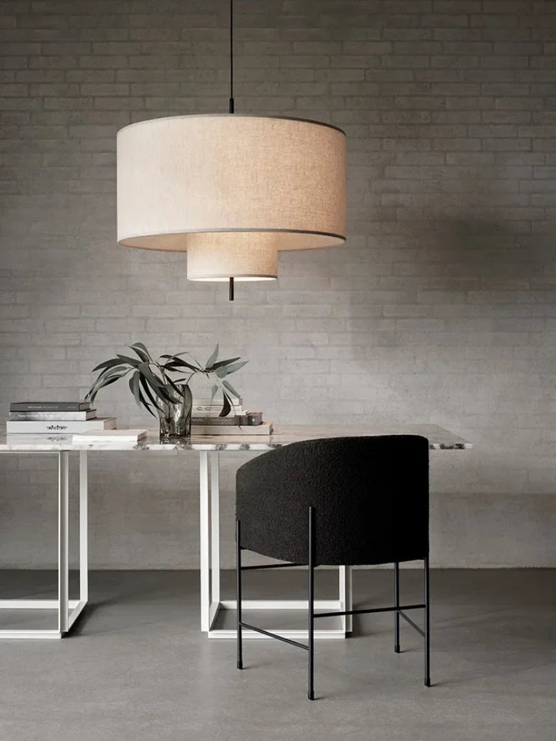 Afralia™ Fabric Ceiling Chandelier for Living Room Kitchen Office Cafe Hotel