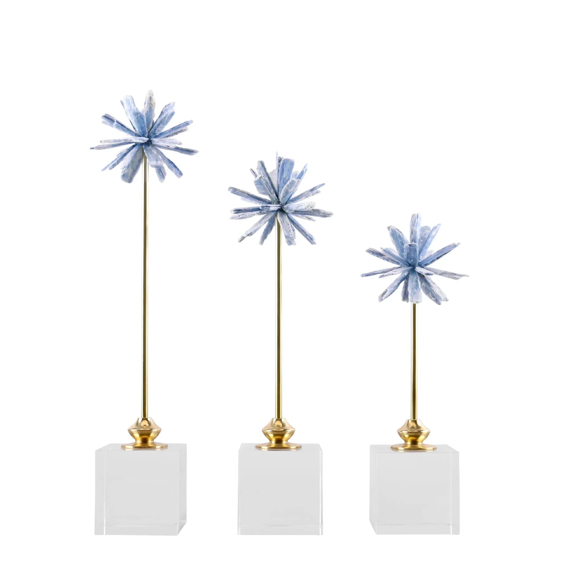 Afralia™ Crystal Agate Handmade White Flower Home Decor Figurine