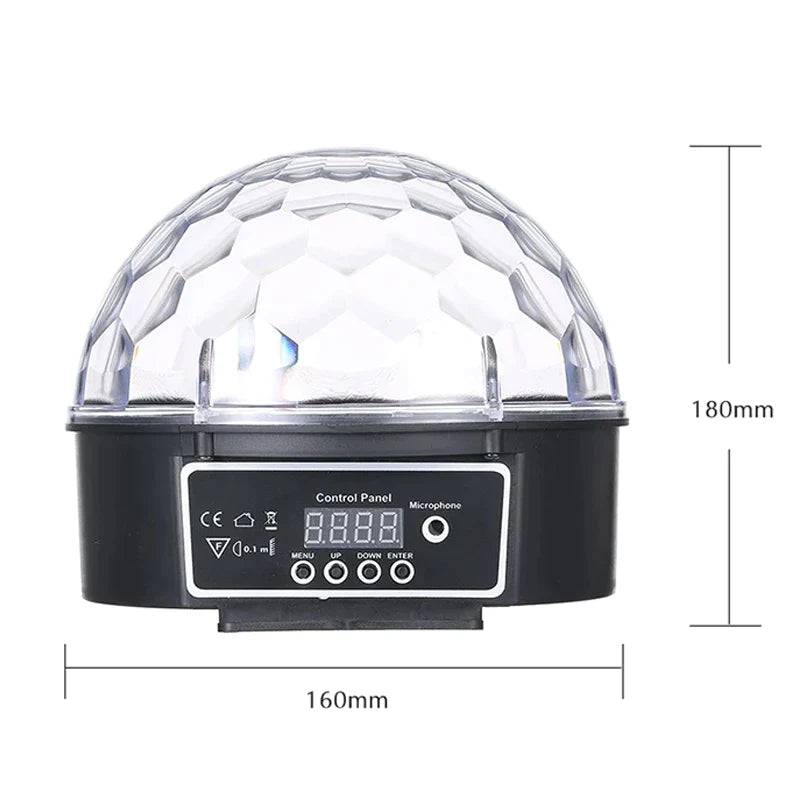 Afralia™ LED Disco Ball Stage Light With Remote Control