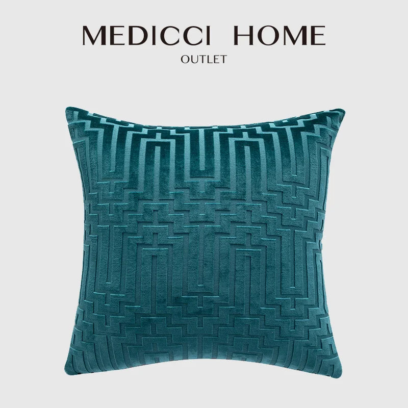Afralia™ Luxury Velvet Throw Pillowcase for Home Living Room Couch Armchair Sofa