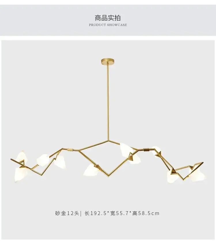 Afralia™ Gold Chandeliers: Luxurious Lighting for Indoor Living Space & Restaurant Decoration