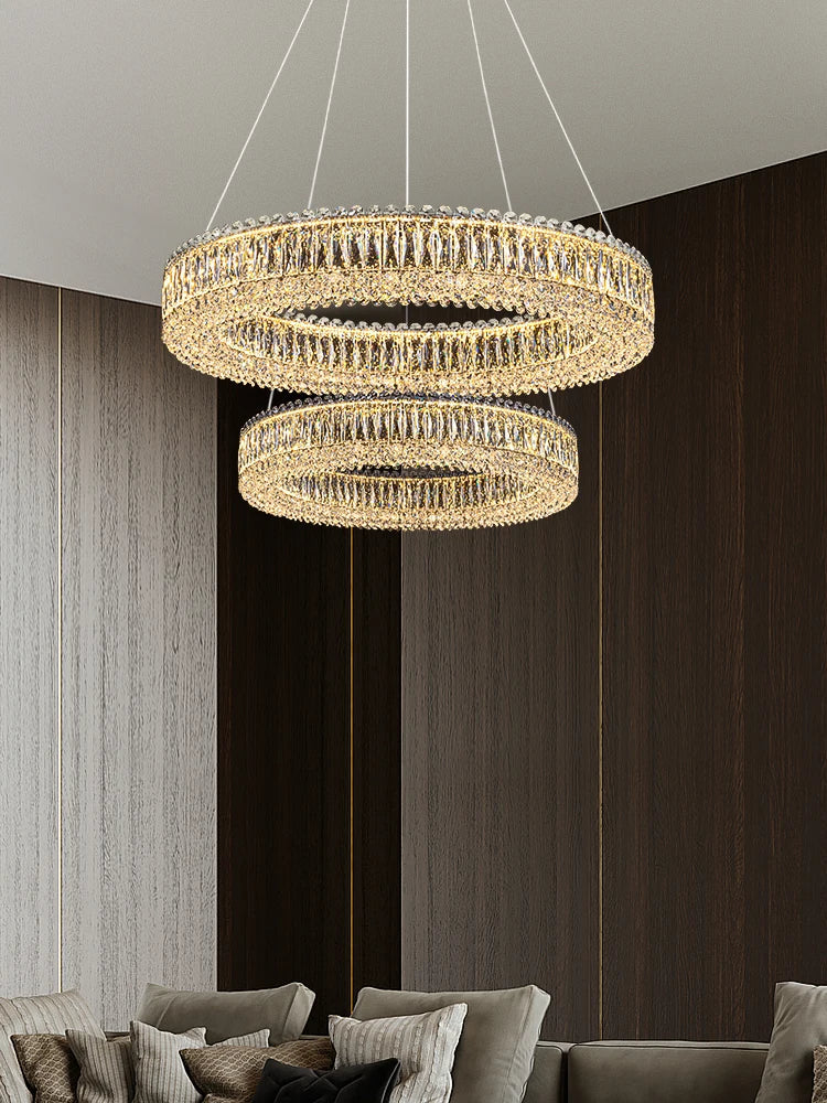 Afralia™ Crystal Chandelier: Elegant Nordic Ceiling Pendant Light for Luxury Home Decor