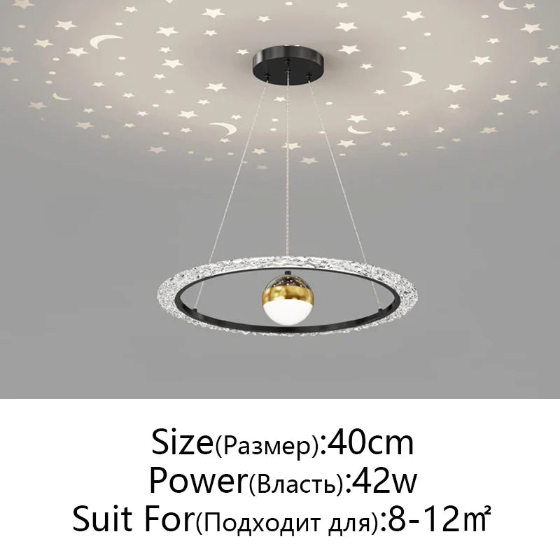 Afralia™ Nordic Gyptian LED Chandelier for Living Room Bedroom Dining Room