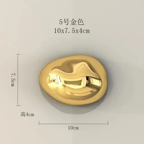 Afralia™ 3D Stone Wall Ornaments: Room Aesthetics & Decoration - Plating Craft Stone Pendants