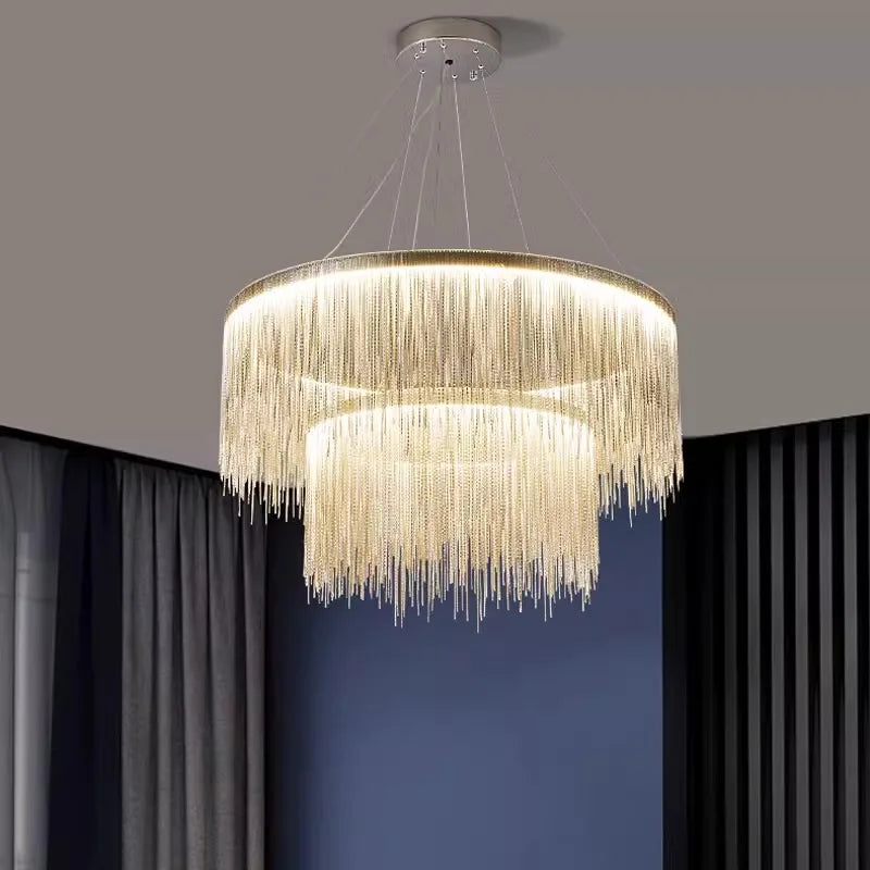 Afralia™ Modern LED Pendant Light Chandeliers for Living Room and Dining Room