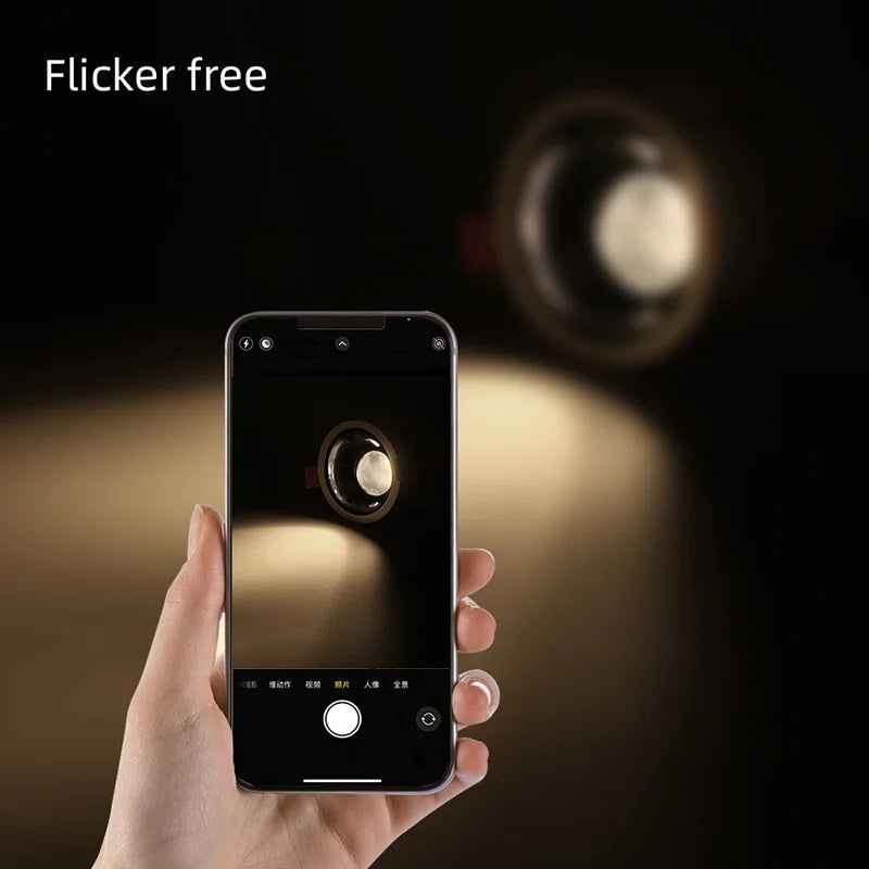 Afralia™ 12W Anti-glare Recessed Downlight Spotlights Ra97 Indoor Lamp for Living Room