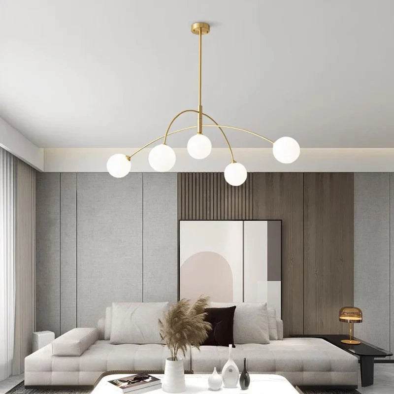 Afralia™ Modern Indoor Pendant Lights Ceiling Chandelier LED Lighting