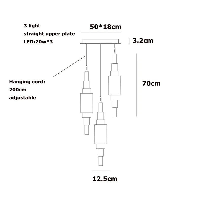 Afralia™ Veined Marble Chandelier Hand-Carved Alabaster Pendant Light