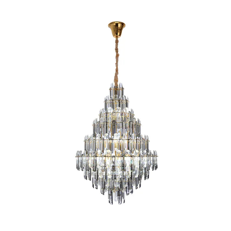 Afralia™ Luxury Dimmable LED Round Chandelier for Home Decor & Stair Lights