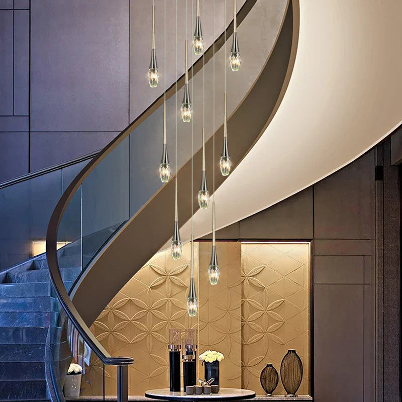 Afralia™ Modern Crystal Chandelier for Sales Department, Living Room, Bar & Restaurant