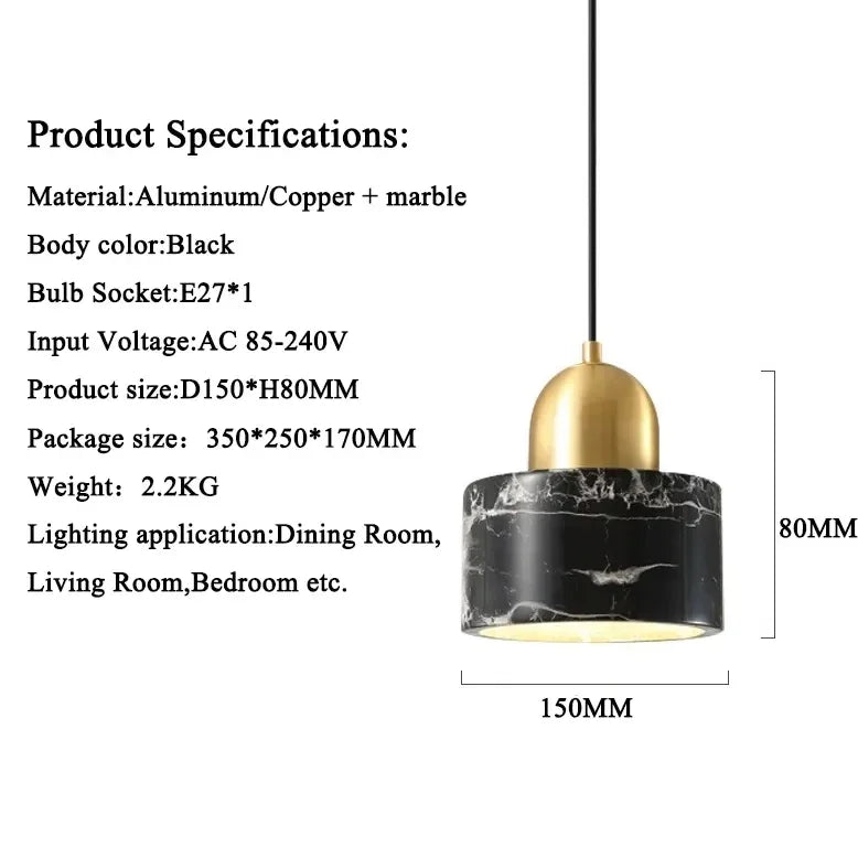 Nordic Marble Chandelier by Afralia™ - Modern Luxury Lighting for Home and Hospitality