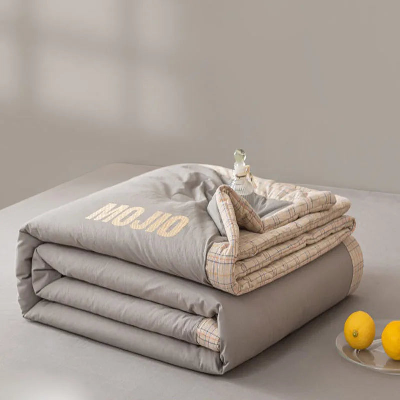 Afralia™ Summer Comfort Cooling Blanket Single Double Bed Quilted Quilt