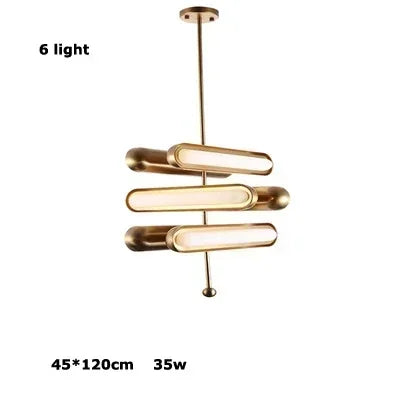 Afralia™ Golden Art Deco Iron Glass Chandelier Lighting for Dinning Room