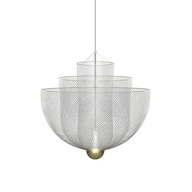 Afralia™ Geometric Iron Chandelier | Nordic Loft Pendant Light Fixture