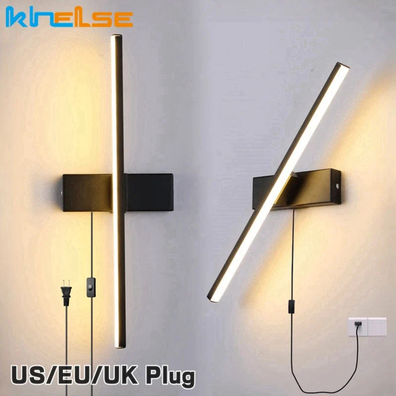 Afralia™ LED Wall Sconce Rotatable Bedside Lamp for Bedroom & Living Room