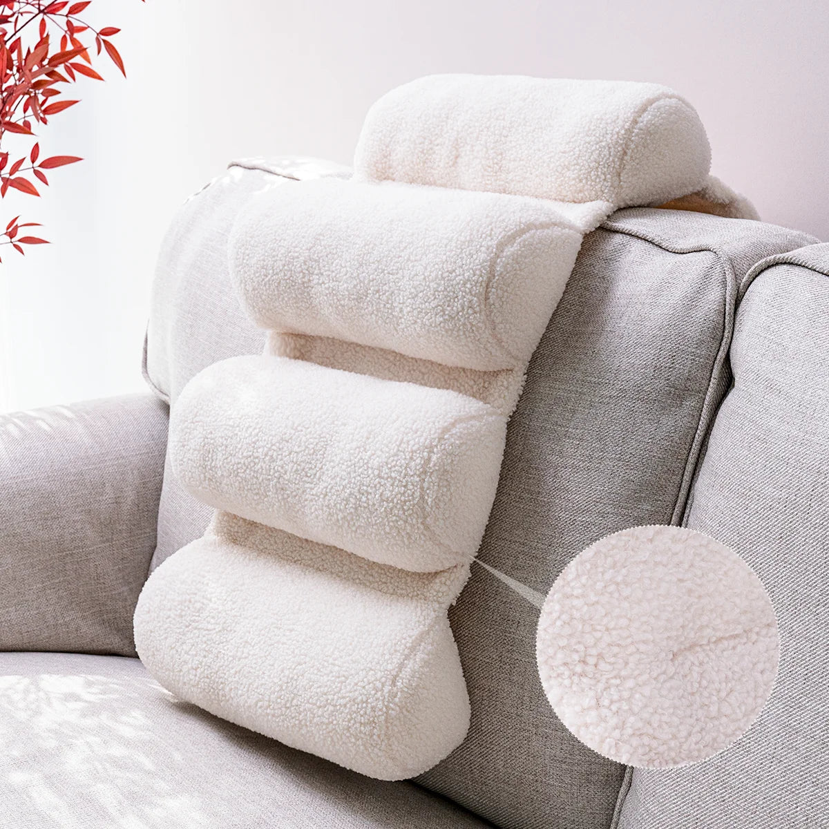 Afralia™ Lumbar Support Pillow - Adjustable Back Support for Office Chair