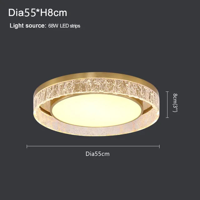 Afralia™ Modern Luxury Round Resin Chandelier LED Ceiling Lamp for Home Indoor Lighting