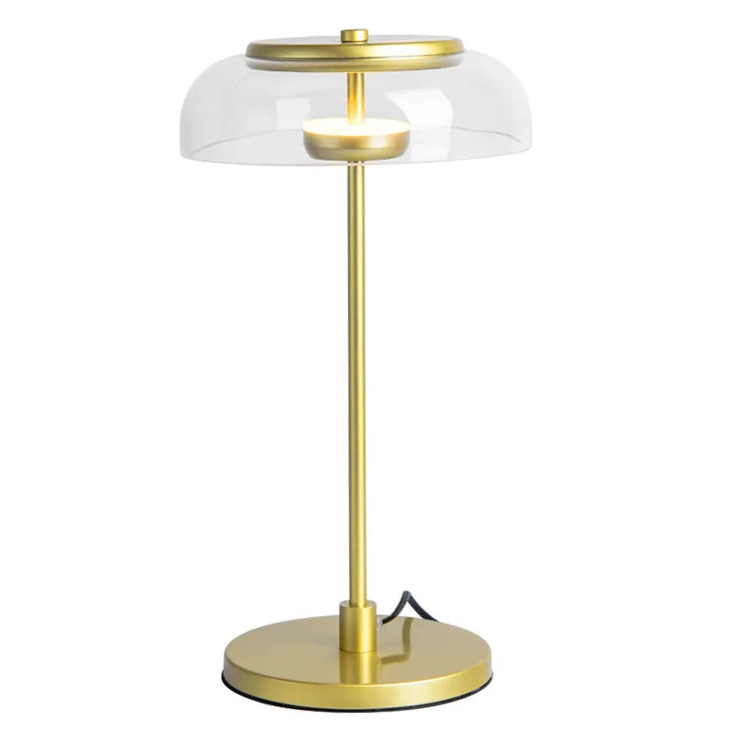 Afralia™ Nordic Designer Glass LED Table Lamp for Bedroom
