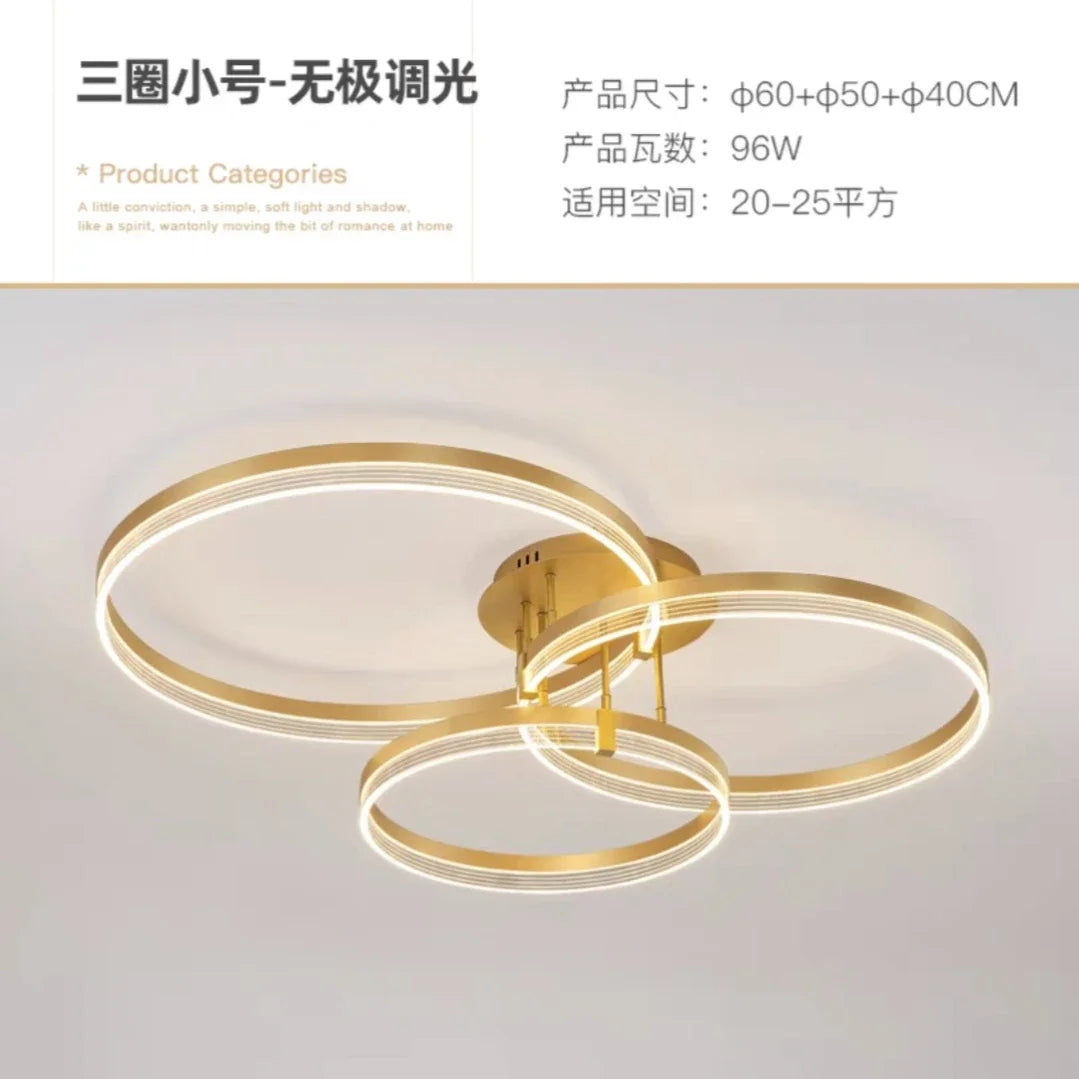 Afralia™ Modern LED Ceiling Light for Living Room with Remote Control