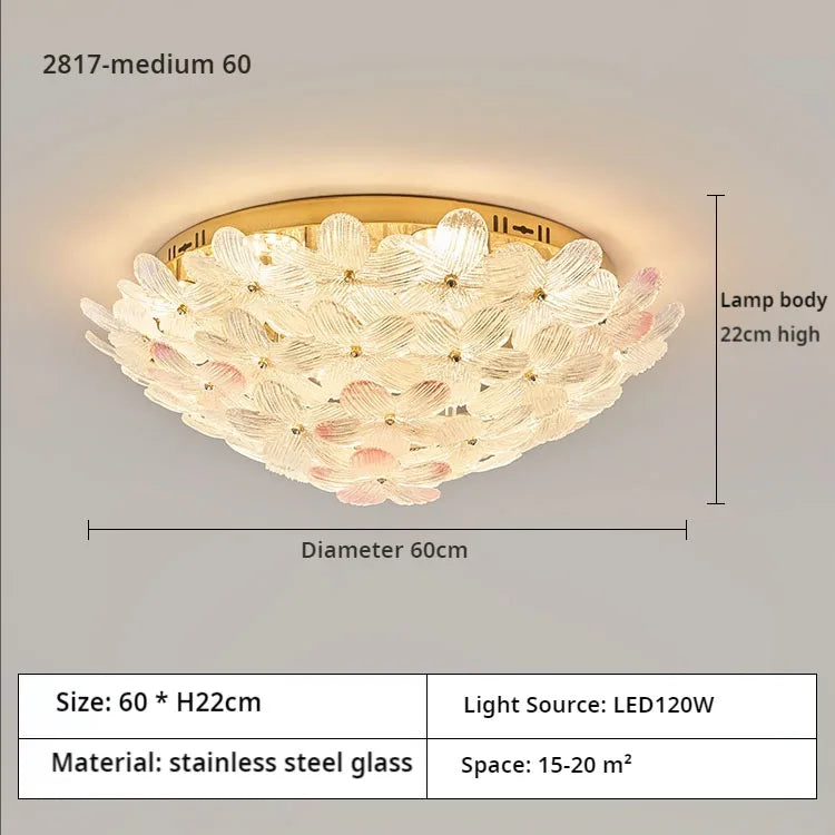 Afralia™ Petal Flower Light for Master Bedroom, Full Spectrum, Eye Protection, Popular Creme Fraiche