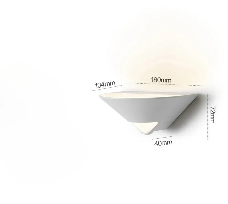 Afralia™ Modern Black/White Wall Lamp LED Indoor Lighting Living Room Bedroom Bedside