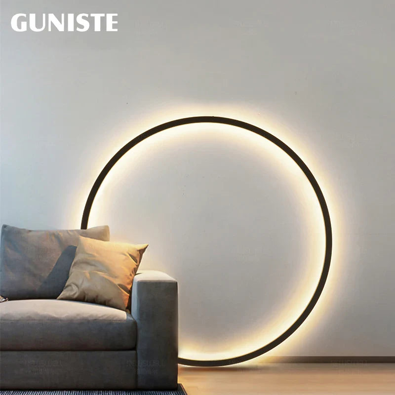 Afralia™ Round LED Wall Lamps for Bedroom & Living Room Decor