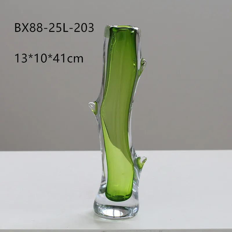 Afralia™ Glass Vase Branch Fork Shape Thick Bottle Floral Arrangement Terrarium