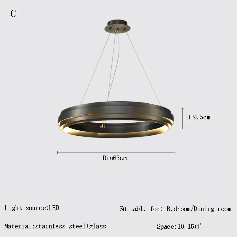 Afralia™ Gold Ring Chandelier: Modern Italian Design for Stylish Living Spaces