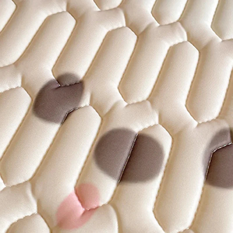 Afralia™ Cartoon Pattern Latex Mattress Set for Home, 3-Layer Rebound Soft Breathable Bed Sheets