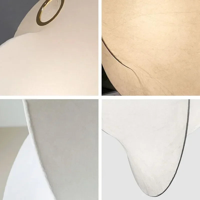 Afralia™ Nordic Silk Chandelier Pendant Lights for Foyer Bedroom Bar, LED Droplight Fixtures