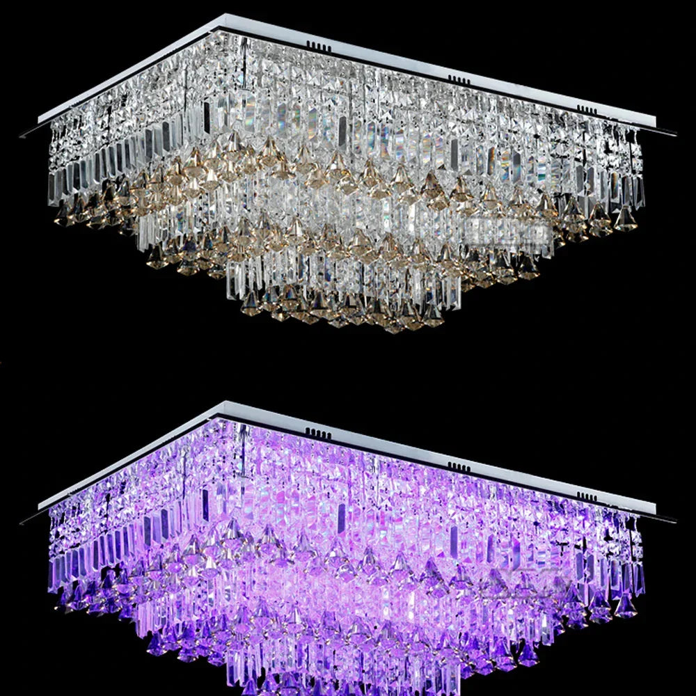 Afralia™ Crystal Stainless Steel LED Ceiling Light for Bedroom Hallway