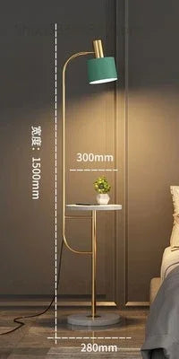 Afralia™ Modern Iron Drawer Floor Lamp for Living Room Bedroom LED Light