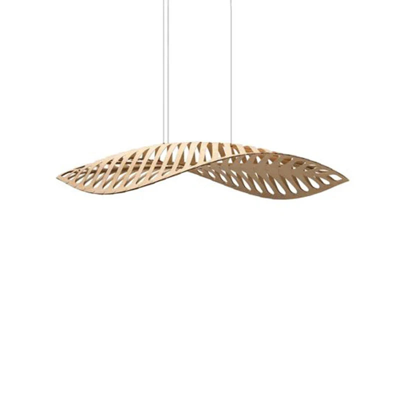 Afralia™ Wood Fish Bone Chandelier - Nordic Minimalist Wabi Sabi Pendant Lights