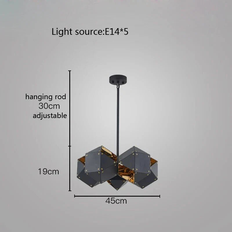 Afralia™ Cube LED Pendant Light: Art Deco Hanging Lamp for All-Match Style