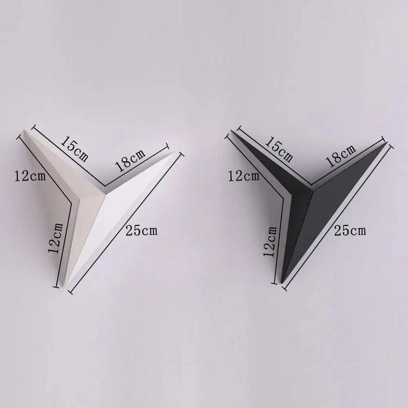 Afralia™ Elegant Triangular LED Wall Lamp for Bedroom Study Hotel Room