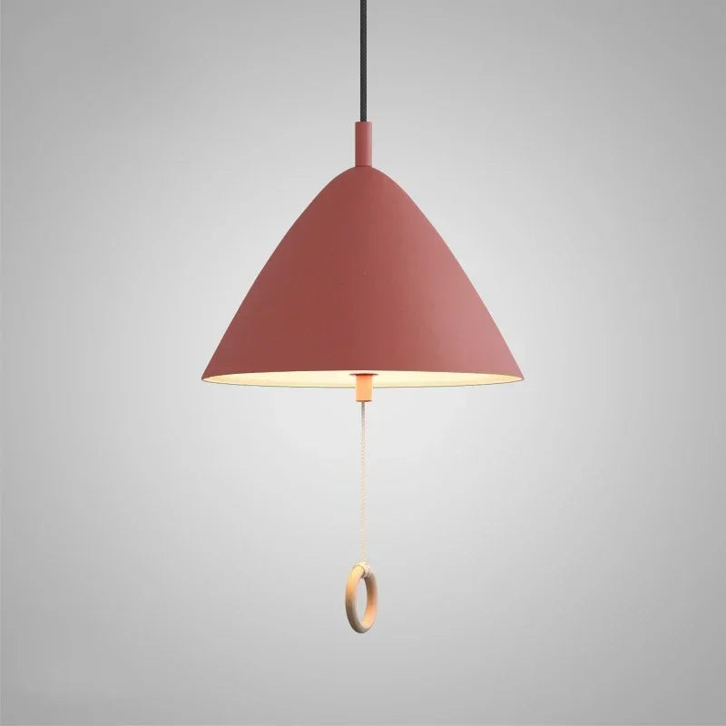 Afralia™ Designer Pendant Light for Dining Room & Bedroom, Pull Switch E27 Fixture