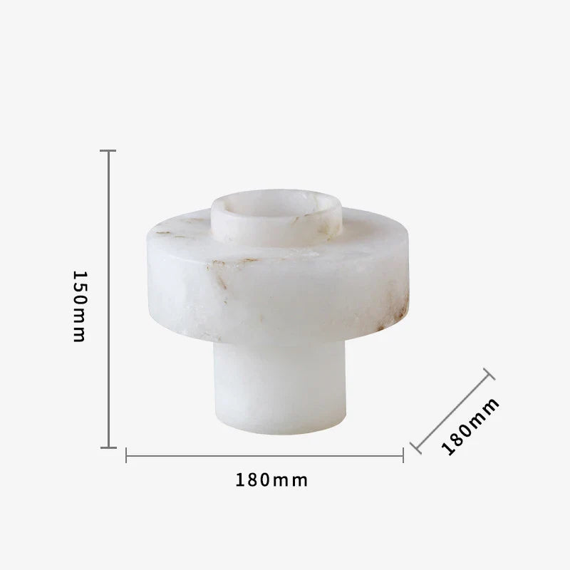Afralia™ Marble Pillar Vase for Modern Home Decoration