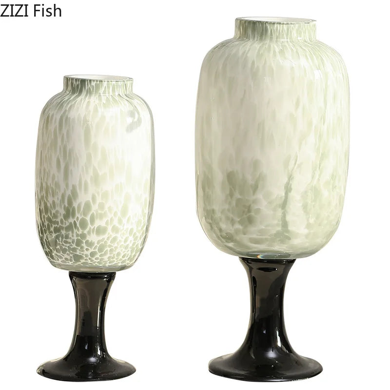 Afralia™ Color Dot Glass Vase: Creative Desk Decor & Flower Pot