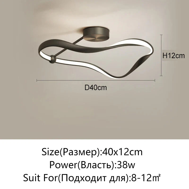 Afralia™ LED Ceiling Light: Modern Minimalist Nordic Design for Bedroom, Living Room, Study, Kitchen & Restaurant