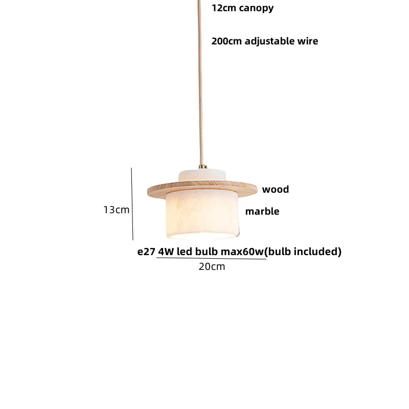 Afralia™ White Glass Ball LED Pendant Lamp Modern Luxury Stone Hanging Light