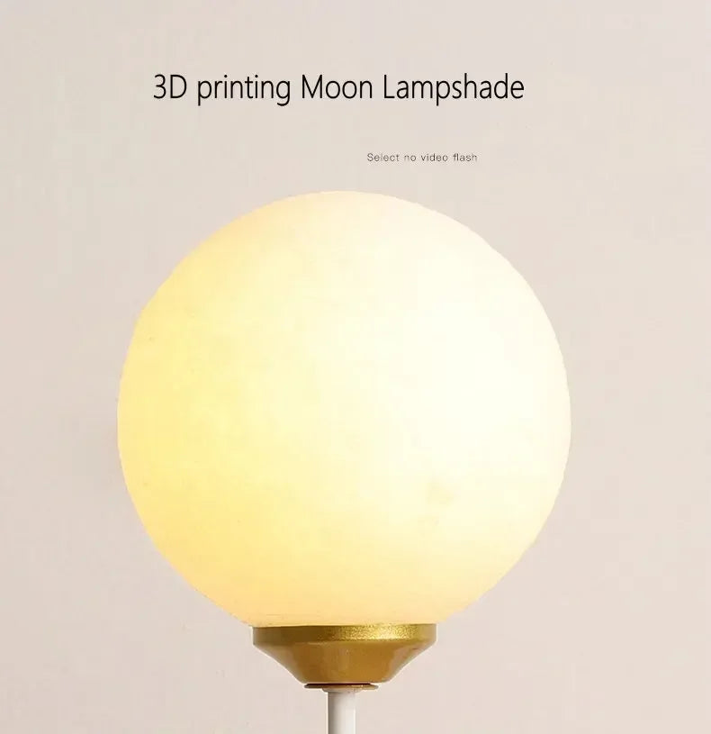 Afralia™ Bear Moon Wall Lamp: Modern Cartoon Light for Kids' Bedroom Décor