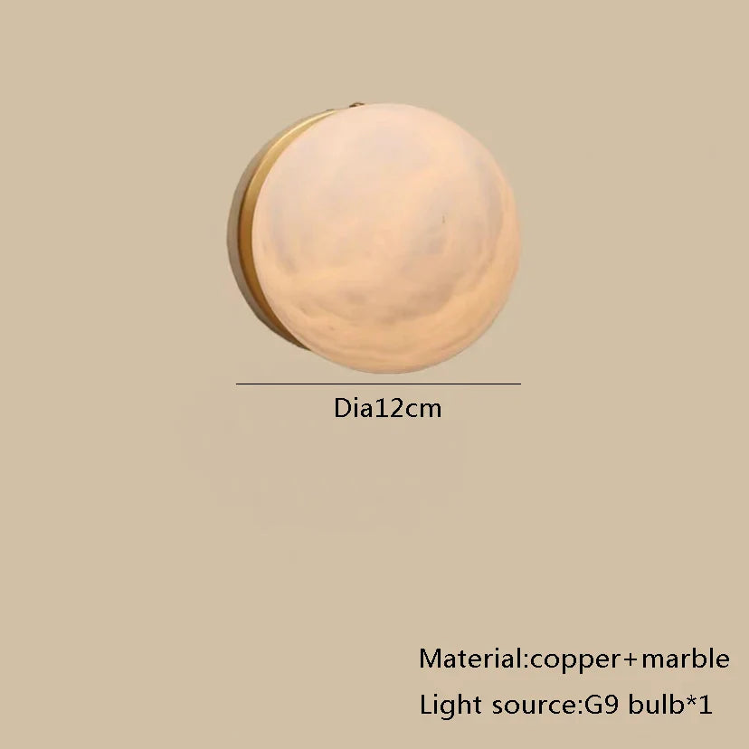 Afralia™ Marble Hanging Lamp LED Chandelier for Luxury Kitchen Island Decor