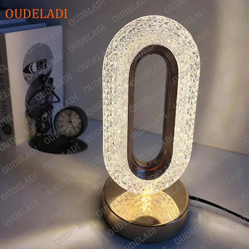 Afralia™ Crystal Bedroom Table Lamp: Romantic LED Atmosphere, Creative Design