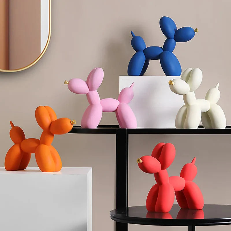 Afralia™ Nordic Balloon Dog Figurines Interior Decor Accessories