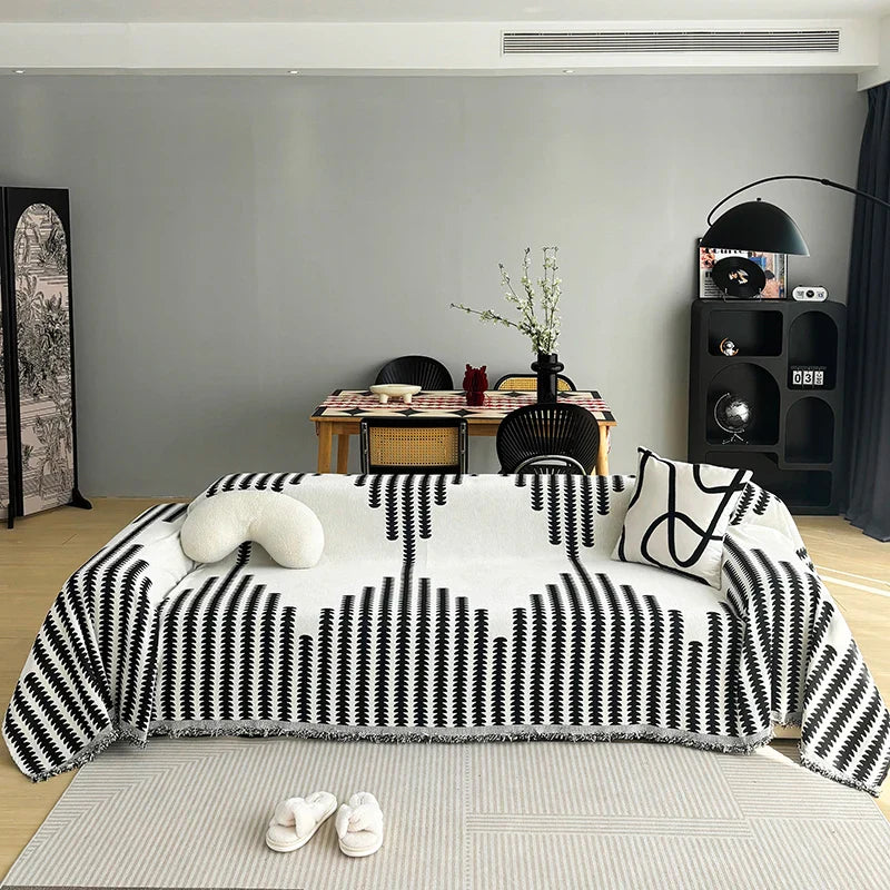 Afralia™ Chenille Sofa Cover: Thickened, Non-slip Couch Towel for Pets & Kids