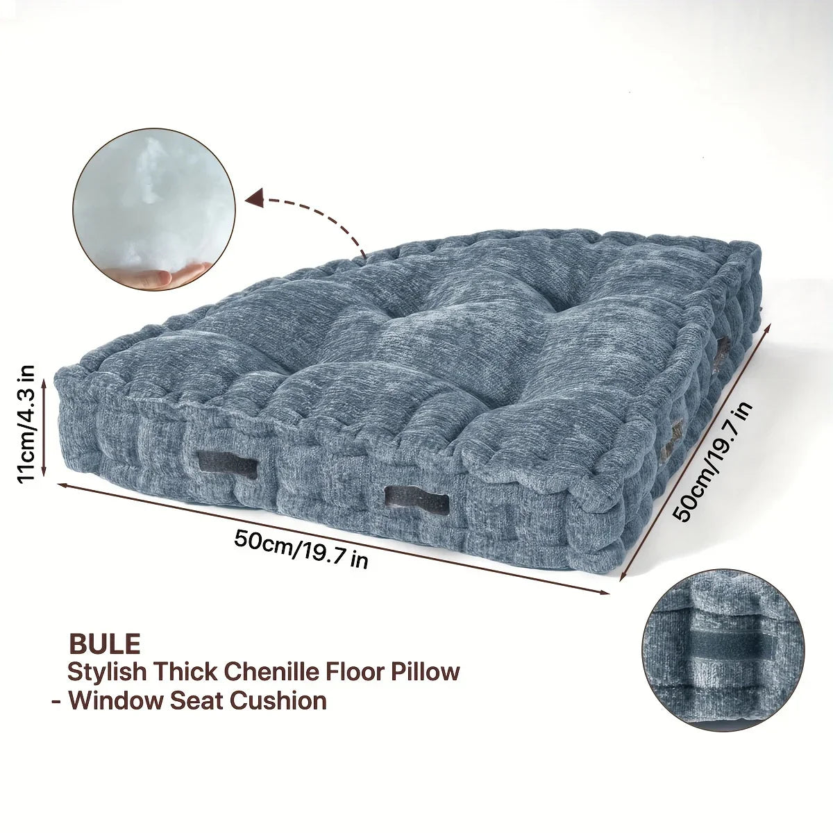 Afralia™ Triangle Cushion: Reading Pad for Chair, Floor, Sofa, Outside - Insert Included